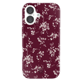 French Burgundy Floral iPhone Case