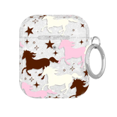 Pink Pony Glitter AirPod Case