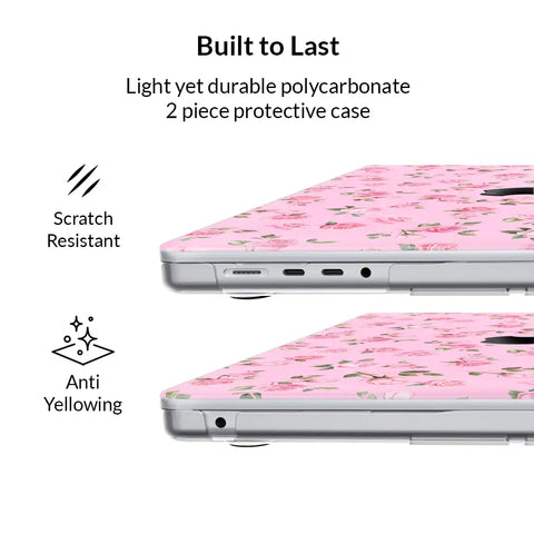 Baby Pink Roses MacBook Case