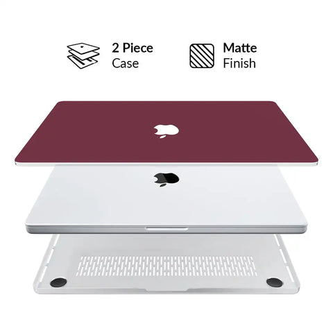 Burgundy 1990 MacBook Case