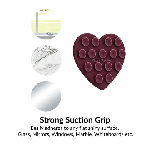 Burgundy Heart MagSafe MightyGrip