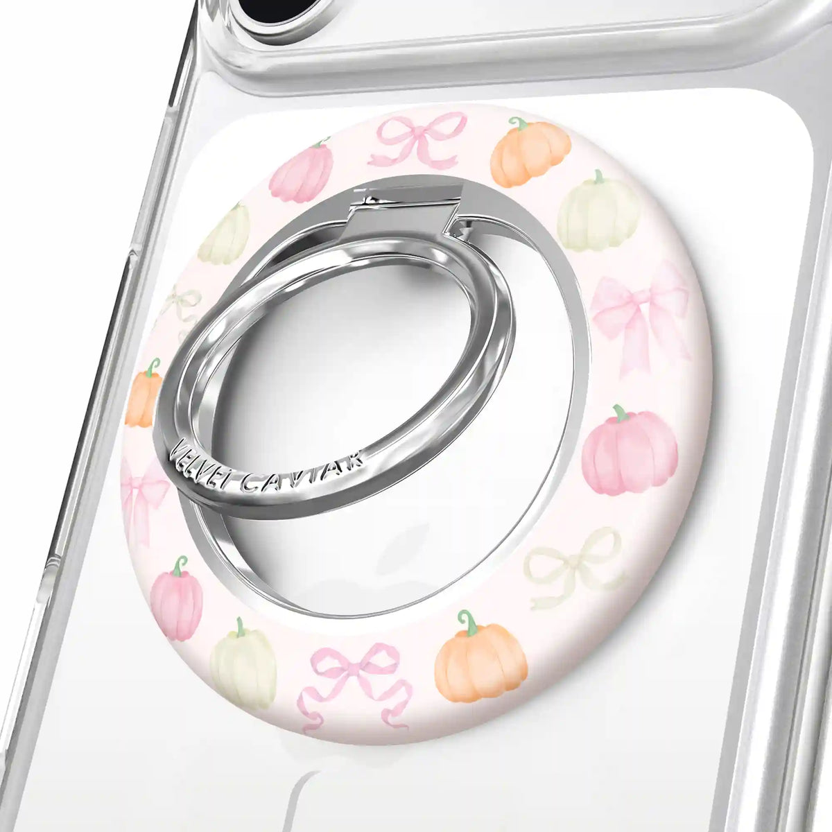 Pink Pumpkin Princess MagSafe Grip Ring