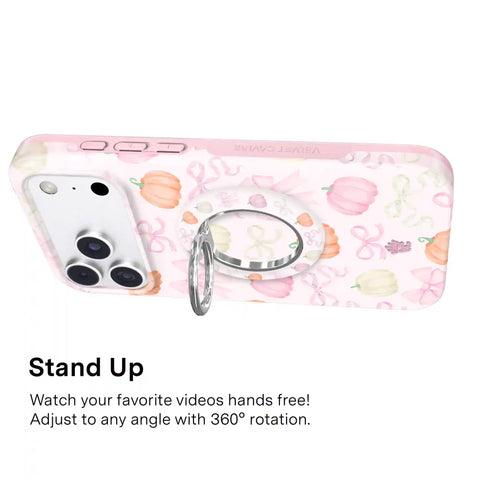 Pink Pumpkin Princess MagSafe Grip Ring