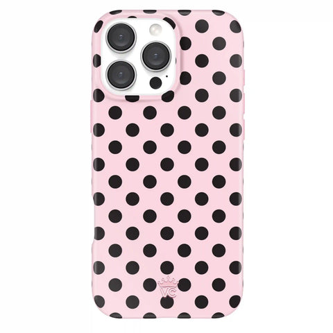 Princess Pink Polka Dot iPhone Case