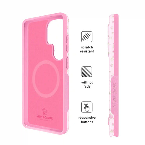 Dainty Pink Floral Samsung Case