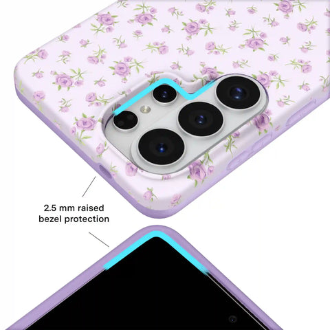 Dainty Lilac Floral Samsung Case