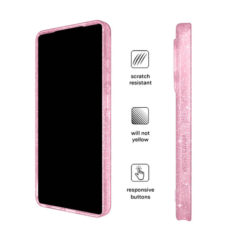Pink Stardust Glitter Samsung Case