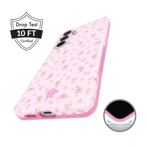 Dainty Pink Floral Samsung Case