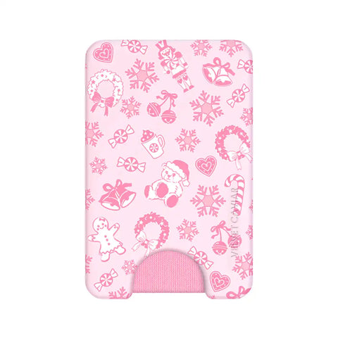Pink Christmas MagSafe Wallet