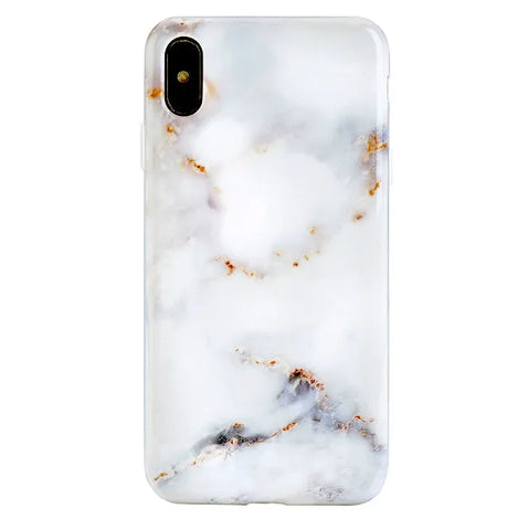 Gray Clouds Marble iPhone Case