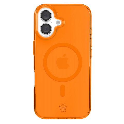 Neon Orange Clear iPhone Case