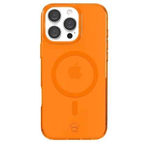 Neon Orange Clear iPhone Case