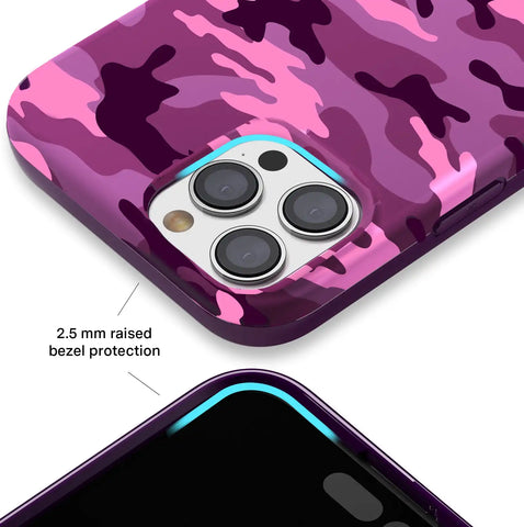 Magenta Camo iPhone Case