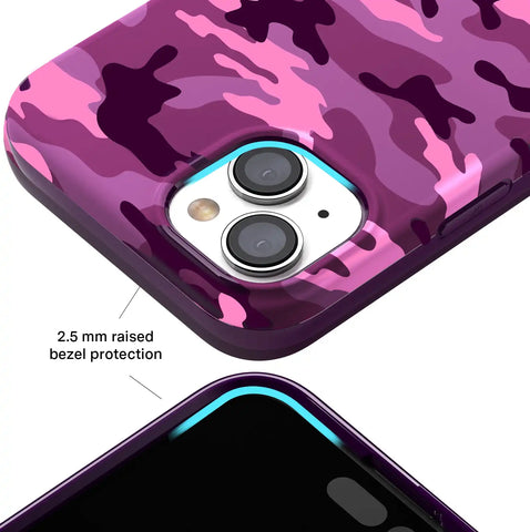 Magenta Camo iPhone Case