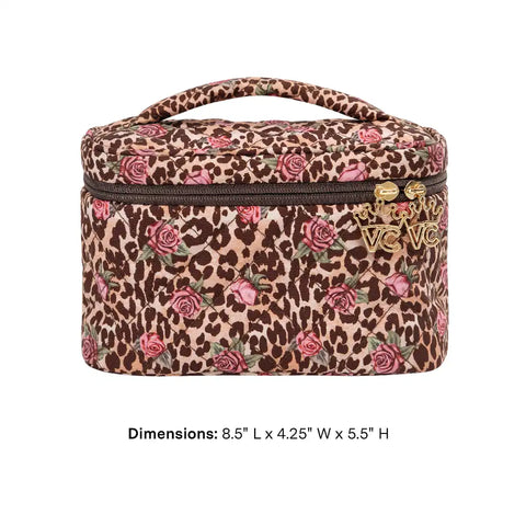 Rosy Leopard Vanity Bag