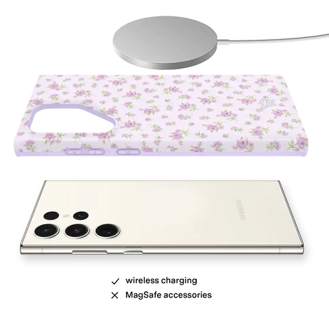 Dainty Lilac Floral Samsung Case