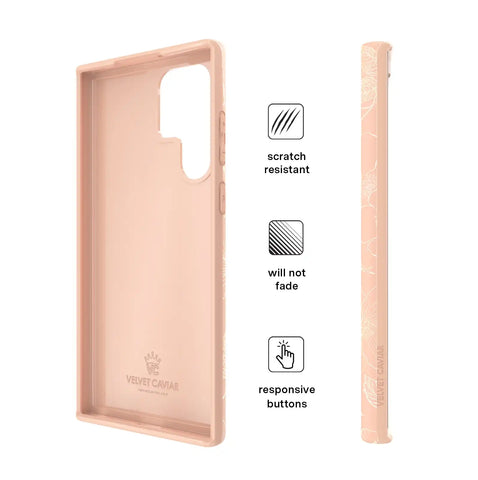 Peach Blossom Floral Samsung Case