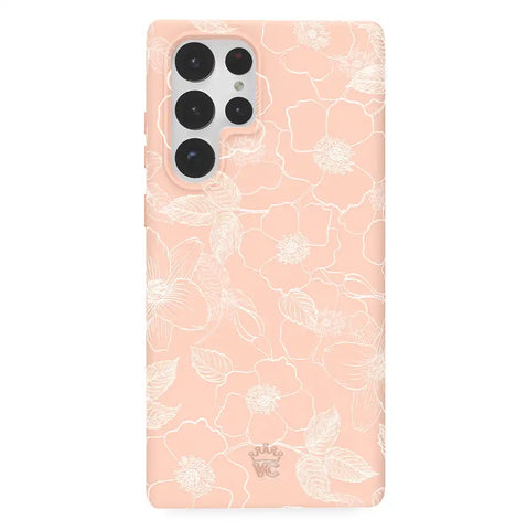 Peach Blossom Floral Samsung Case