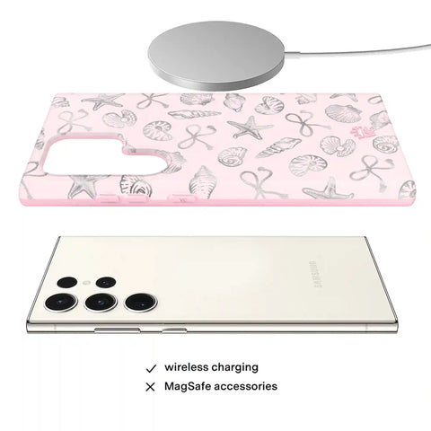 Pink Coastal Seashells Samsung Case