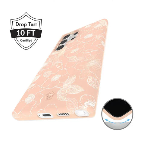 Peach Blossom Floral Samsung Case