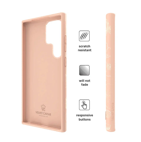 Peach Blossom Floral Samsung Case