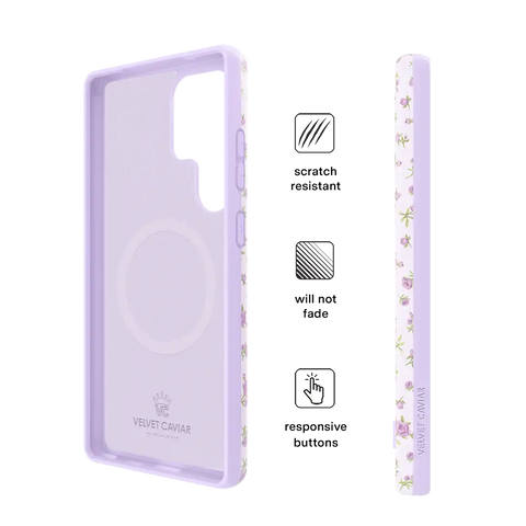 Dainty Lilac Floral Samsung Case