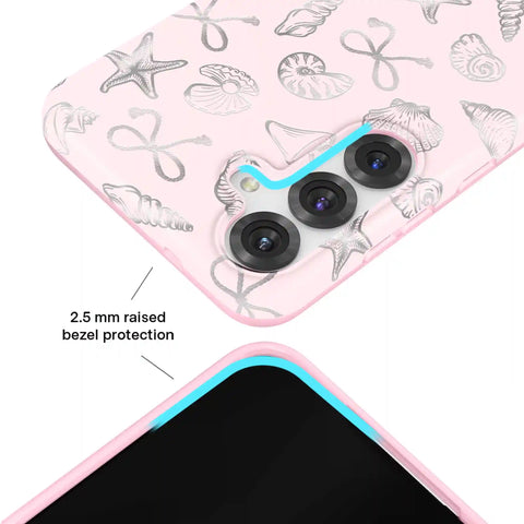Pink Coastal Seashells Samsung Case
